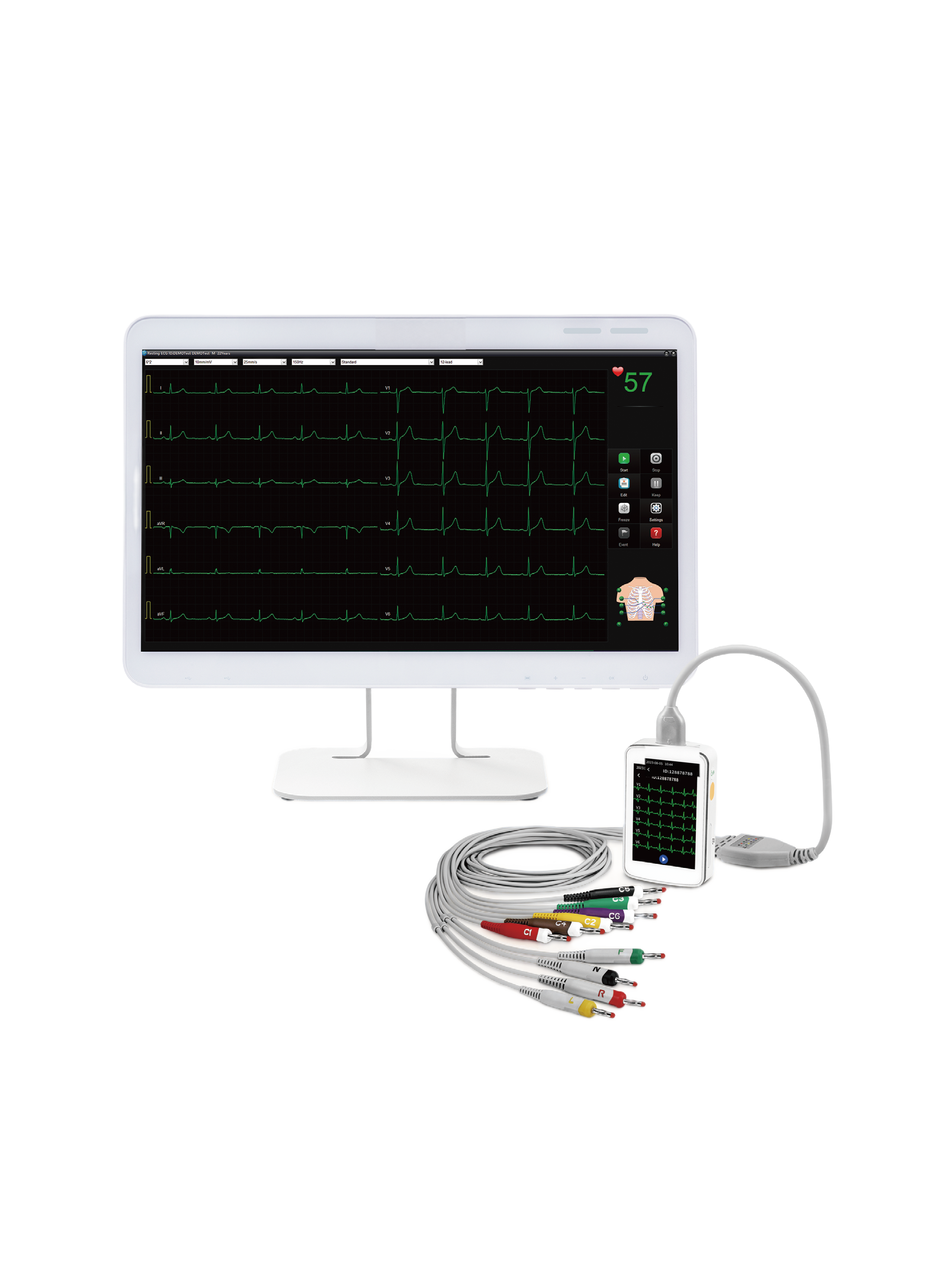 Bicycle Ergometer + ECG, Adult 2